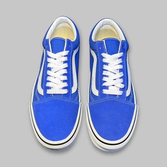 Vans Old Skool Royal Blue & White Men’s Sneakers - Size 8 - Picture 3 of 7